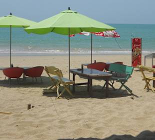 Eins der vielen Strandrestaurants