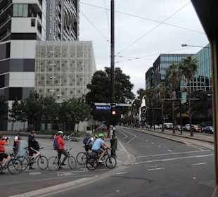 Mit  der City CircleTram in Melbourne unterwegs