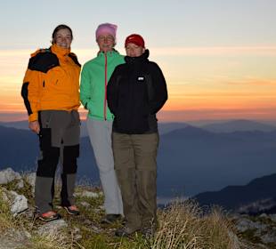 Sonnenaufgang mit Annamaria und Buggy