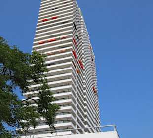 Das Cafe befindet sich in der 35. Etage