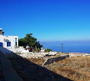 Santorin selbst im Bild Landschaft, Stadt