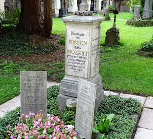 Das Grab der Witwe Mozarts