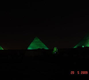 Licht- und Lasershow in Gizeh