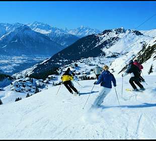 "Vom Bett uf d'Ski" - Pisten direkt vor dem Hotel