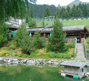 Fischteich in der Aussenanlage