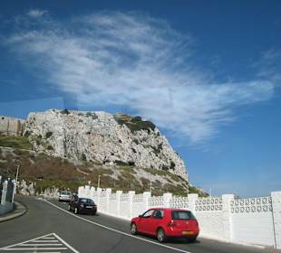Blick auf den Felsen von Gibraltar