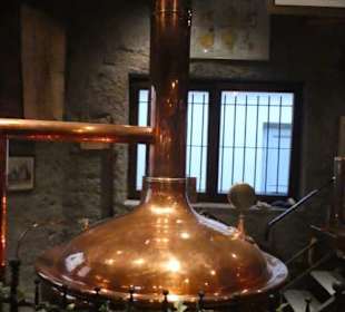Kupferkessel in den Bierstuben vom Georgbräu