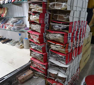 Auf dem Markt unterwegs