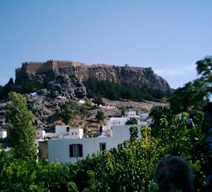 Blick auf die Akropolis von Lindos
