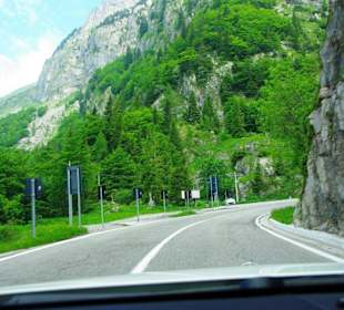 Auffahrt zum Plöckenpass Italien