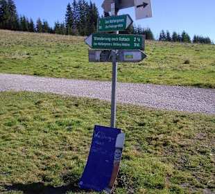 Wegweiser - Wallberghaus