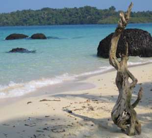 Strand auf der Speedboat - Tour