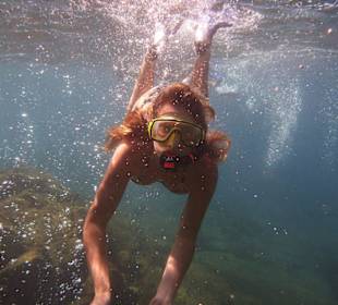 Schwimmen wie in einem Sektglas