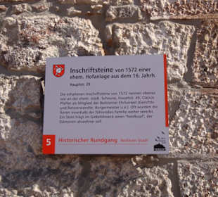Beschreibung der historischen Tafel