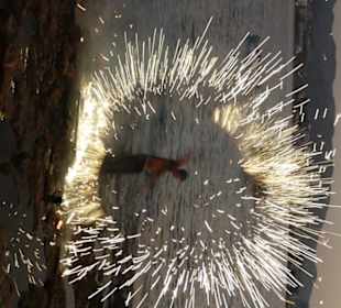 Feuershow am Strand