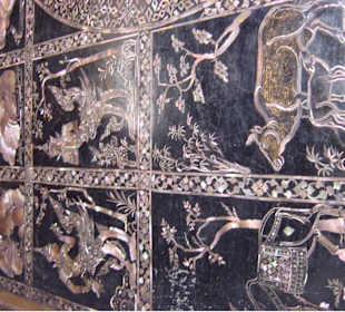 Wat Pho-Tempel Liegender Buddha-Füße