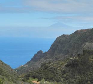 Blick von Las Rosas, In der Ferne der Teide