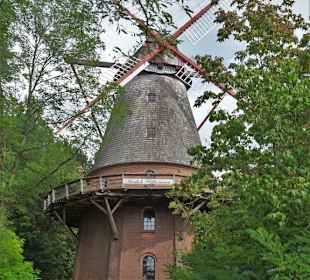 Außenansicht der Windmühle Margarethe