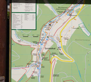 Lageplan mit Wanderweg
