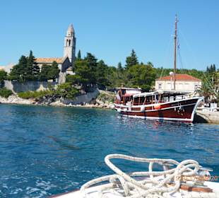 Das Meer an der Insel Lopud