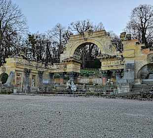 Römische Ruine im Winter