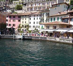 Limone, alter Hafen vom See aus gesehen