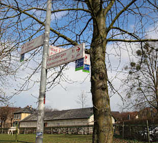 Wegweiser bei den Marställen