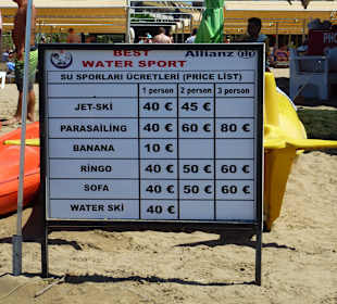 Best Water Sport am Strand vom Seamelia Beach Resort
