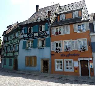 Bunte Fachwerkhäuser im Gerberviertel