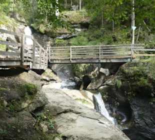 Brücke am Hochfall-Wasserfall