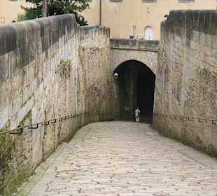 Auf der Festungsanlage