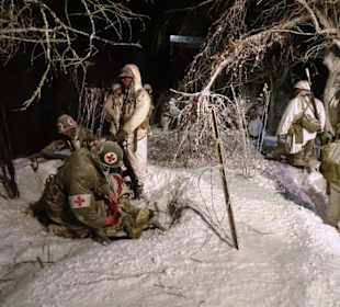 Diorama der Ardennenschlacht