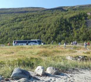 Mittagspause bei der Nordkap-Rundreise