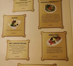 Speisekarte