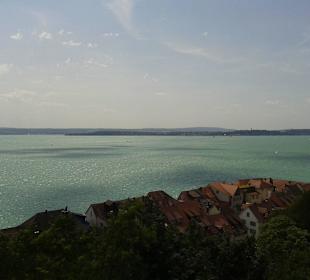 Blick auf den See von Meersburg aus