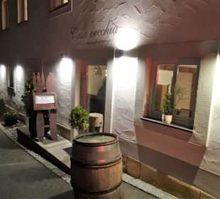 Außenansicht des Restaurants Casa Vecchia
