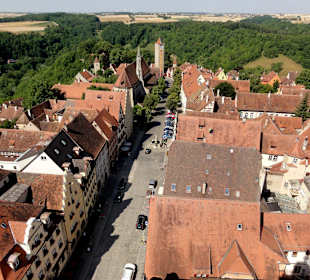 Blick vom Rathausturm auf die Altstadt