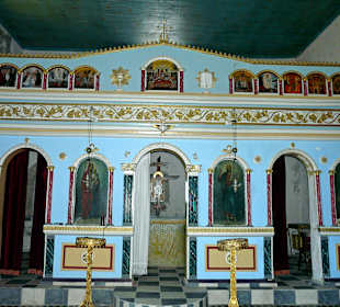 Ikonostase der Kirche in Methoni