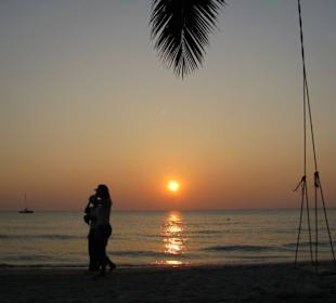 White Sand Beach Sonnenuntergang