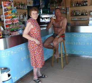 Bar innen beim Bagno "Flamingo Beach"