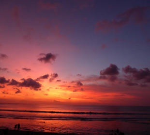 Sonnenuntergang in Kuta