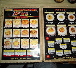 Ein Blick in die Speisekarte