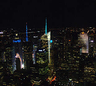 Nachtblick vom Empire State Building