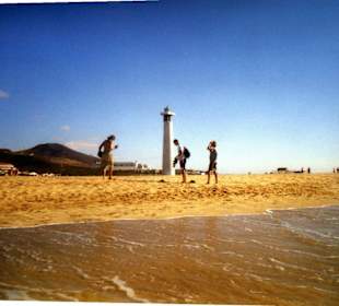 Maják na pláži Jandia