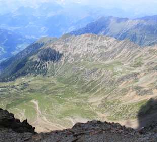 Aussicht vom Gipfelkreuz