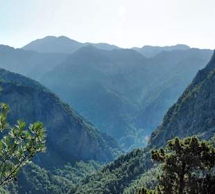 Blick auf die Samaria Schlucht
