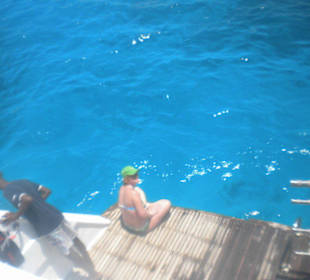 Und gleich gehts ins Wasser!