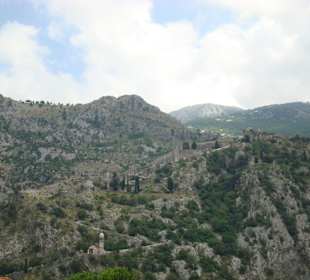 Ansicht des Weges von unten