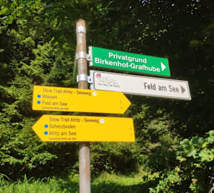 Hinweisschilder