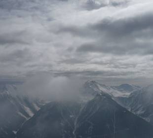 Ausblick vom Skigebiet